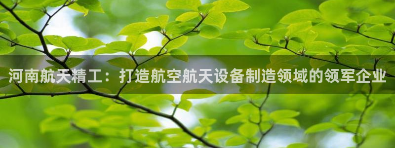 彩神平台可以破解吗：河南航天精工：打造航空航天设备制造领域的