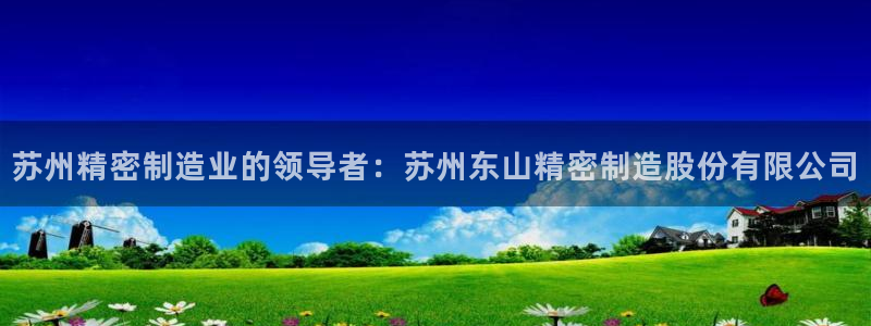 大发彩神官网下载：苏州精密制造业的领导者：苏州东山精密制造股份有限公司