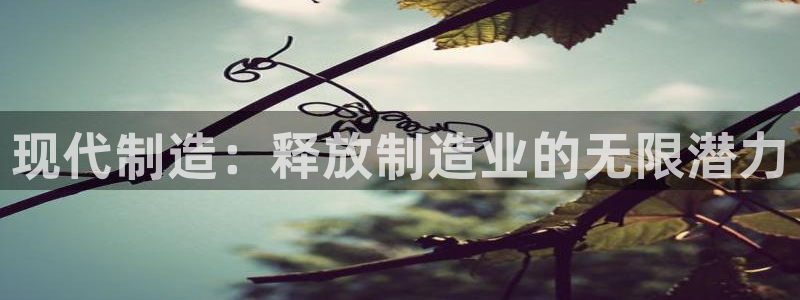彩神ios下载：现代制造：释放制造业的无限潜力
