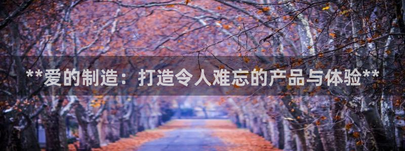 彩神购彩-购彩大厅入口：**爱的制造：打造令人难忘的产品与体验**