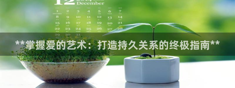 彩神8官网版：**掌握爱的艺术：打造持久关系的终极指南**