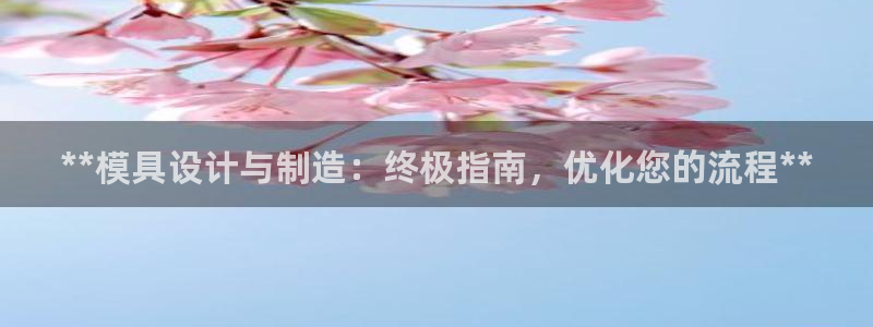 彩神大发云：**模具设计与制造：终极指南，优化您的流程**