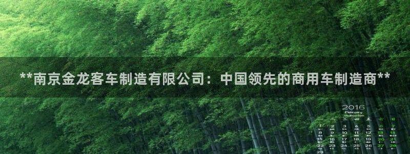 彩神购彩-购彩大厅入口36fr：**南京金龙客车制造有限公司：中国领先的商用车制造商**