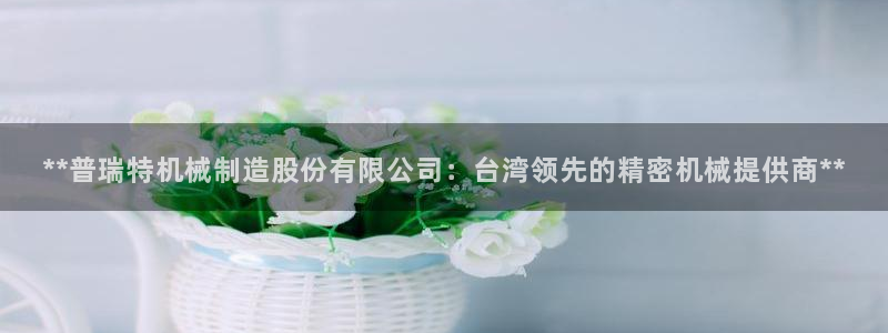 彩神大发云：**普瑞特机械制造股份有限公司：台湾领先的精密机械提供商**