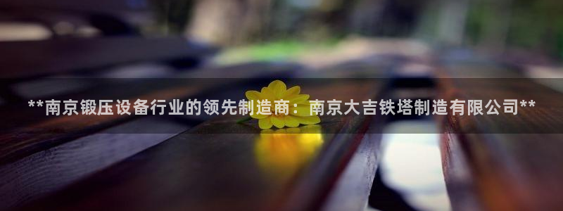 有谁知道彩神争霸的网址：**南京锻压设备行业的领先制造商：南京大吉铁塔制造有限公司**