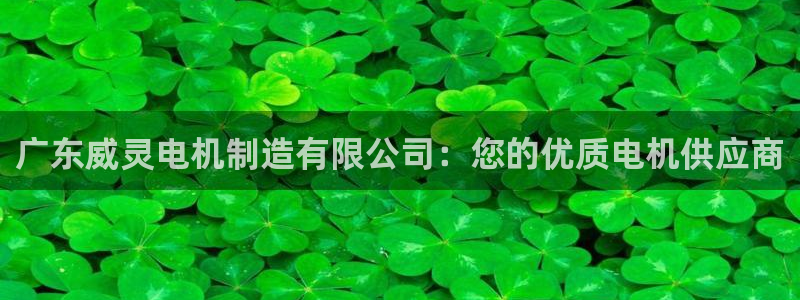 彩神到底能不能赚钱：广东威灵电机制造有限公司：您的优质电机供应商