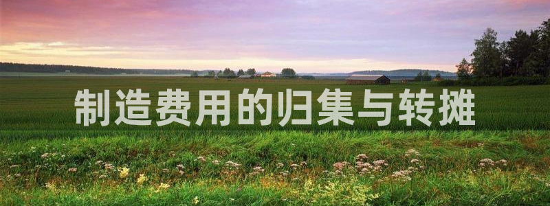 v大发彩神8iii：制造费用的归集与转摊