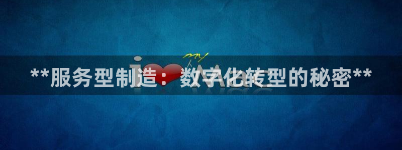 彩神盈利图片：**服务型制造：数字化转型的秘密**