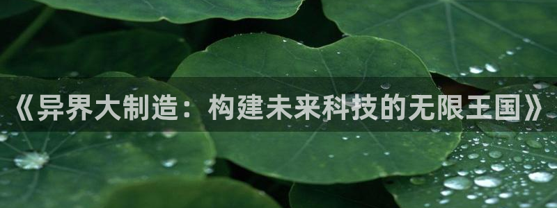 v大发彩神8iii：《异界大制造：构建未来科技的无限王国》