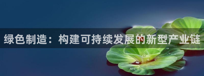 彩神网官网登录：绿色制造：构建可持续发展的新型产业链