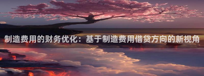 彩神系列平台：制造费用的财务优化：基于制造费用借贷方向的新视角