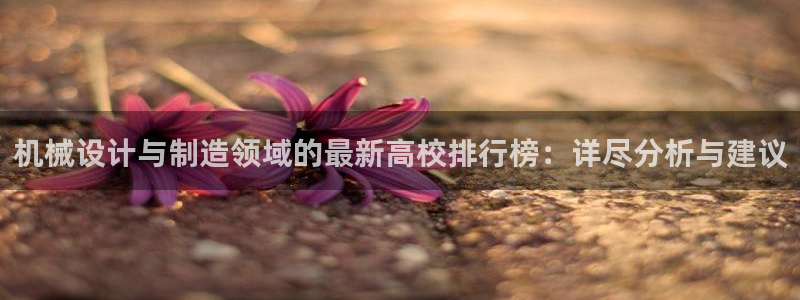 彩神大发黑平台：机械设计与制造领域的最新高校排行榜：详尽分析与建议